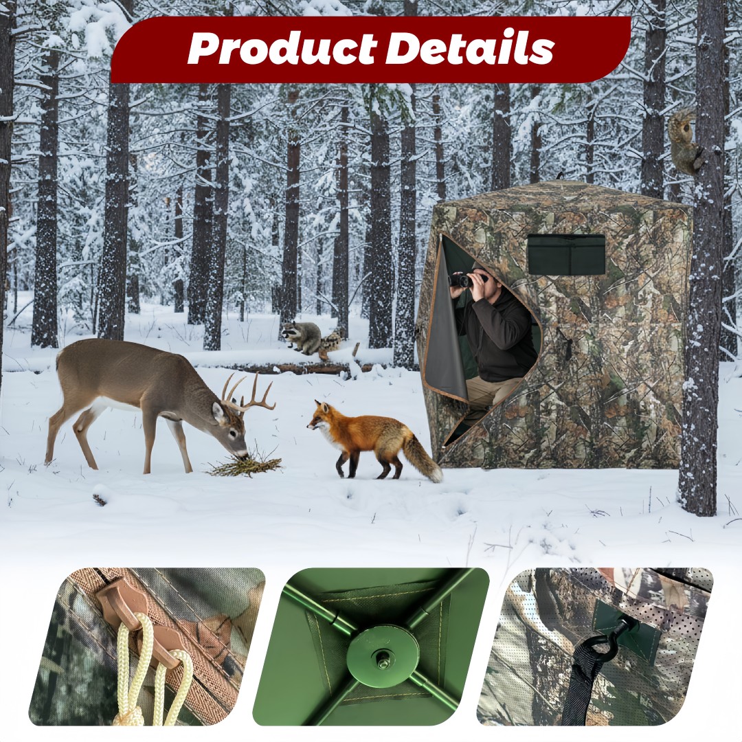 Outdoor Hunting Blinds - Camouflage Pop-up Jachtblind Eenvoudige Opbouw Grondverblijf