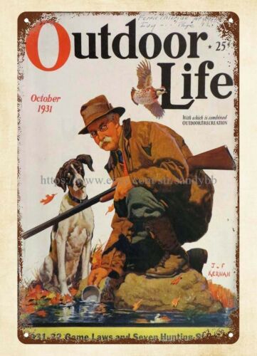 Hunting Dog Outdoor - huisinterieur 1931 OUTDOOR LIFE magazine cover