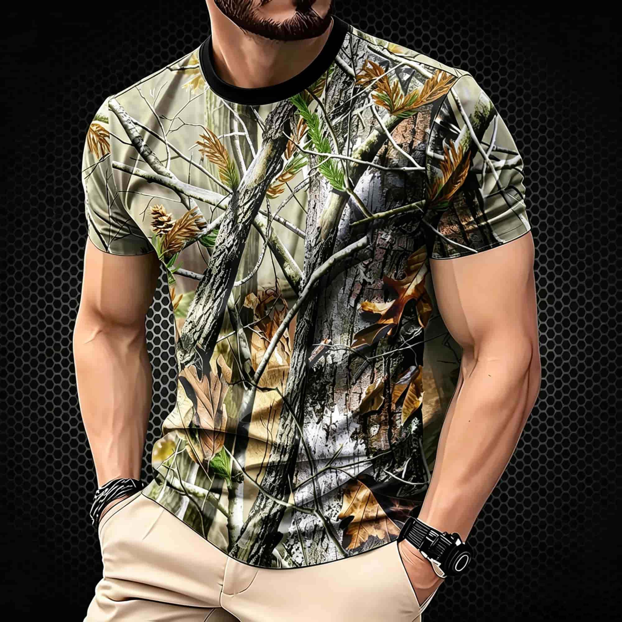 Herenshirt met camouflageprint - Hunting And Camping In Jungle recensie en prijs