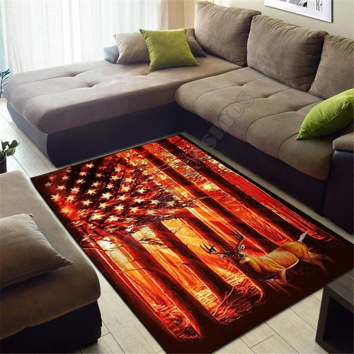 Hertenjacht Area Rug 3D-geprin - Hunting Outdoor Mat recensie en prijs