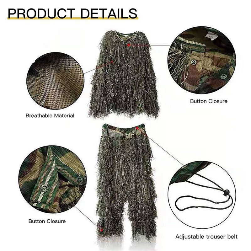 AEF6-2X 5-in-1 Ghillie Suit, 3 - Hunting Outdoor Apparel recensie en prijs