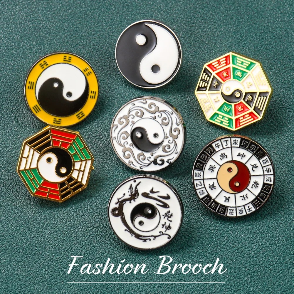 Yin Yang symbool metalen broch - Hunting Outdoor Apparel recensie en prijs