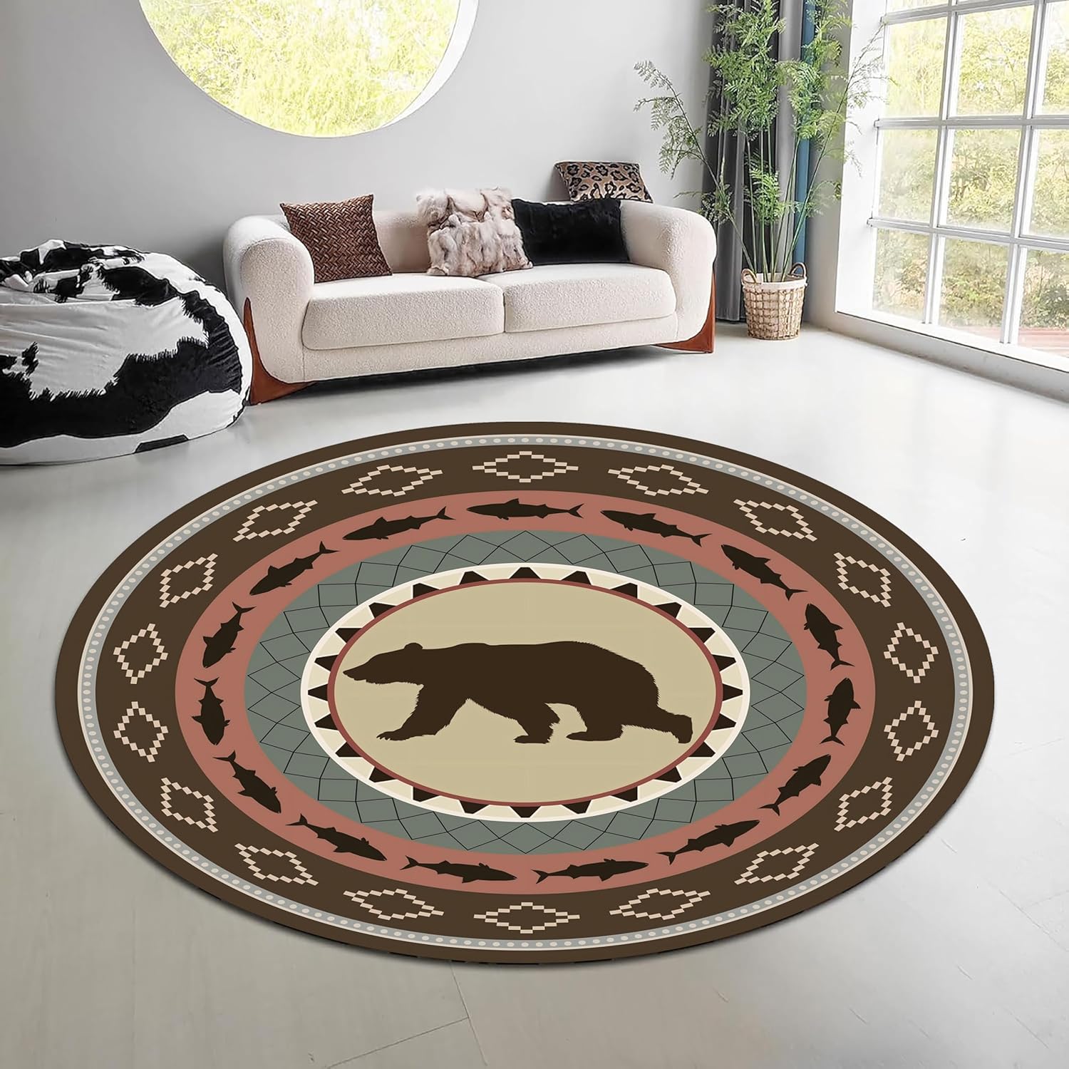 Vintage natuur bos rond tapijt - Hunting Outdoor Mat recensie en prijs