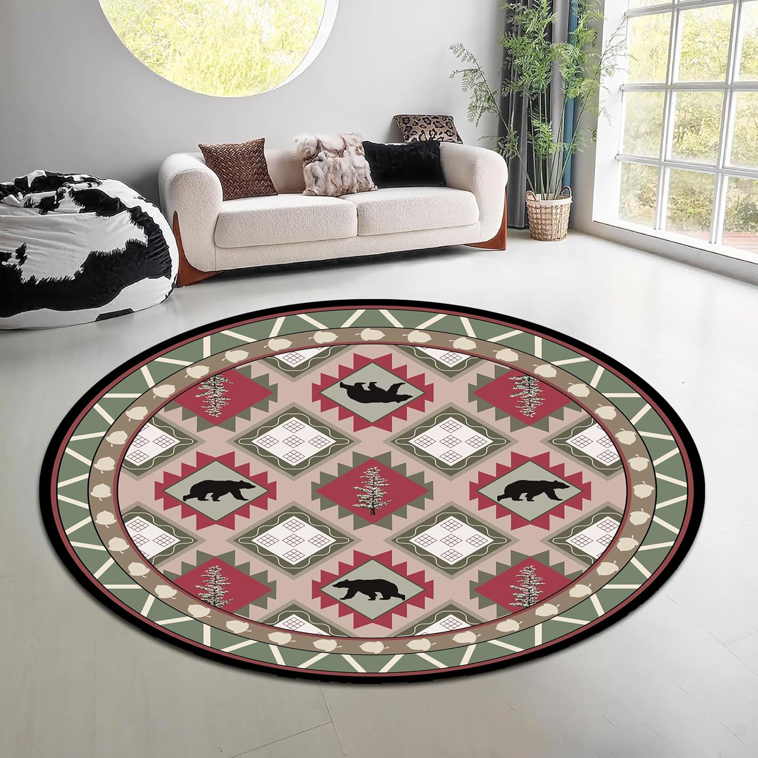Vintage natuur bos rond tapijt - Hunting Outdoor Mat recensie en prijs