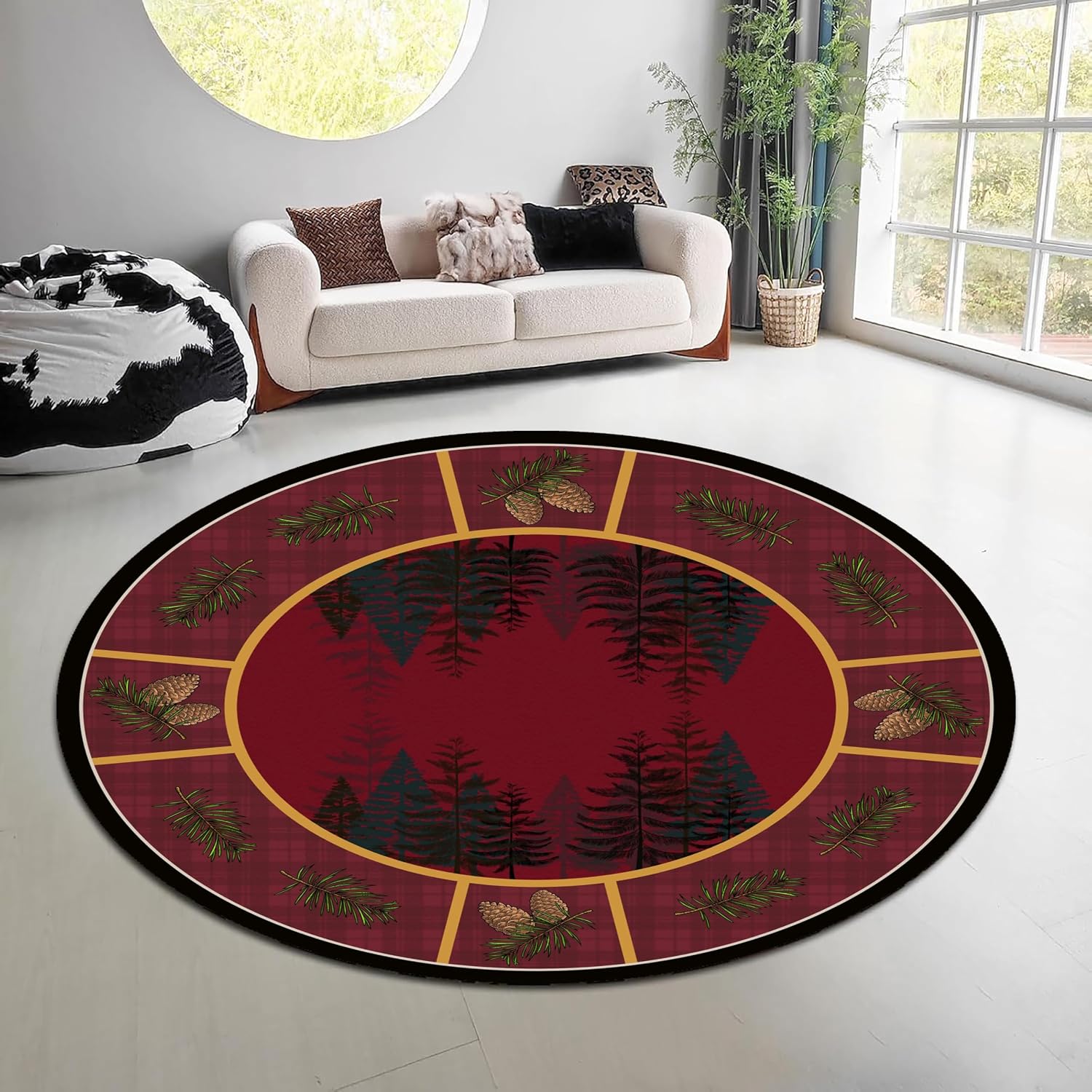 Vintage natuur bos rond tapijt - Hunting Outdoor Mat recensie en prijs